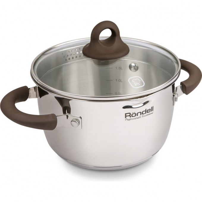 Кастрюля с крышкой RONDELL ARISTOKRAT 24 см, 5,7 л RDS-918 Кастрюля с крышкой RONDELL ARISTOKRAT 24 см, 5,7 л RDS-918