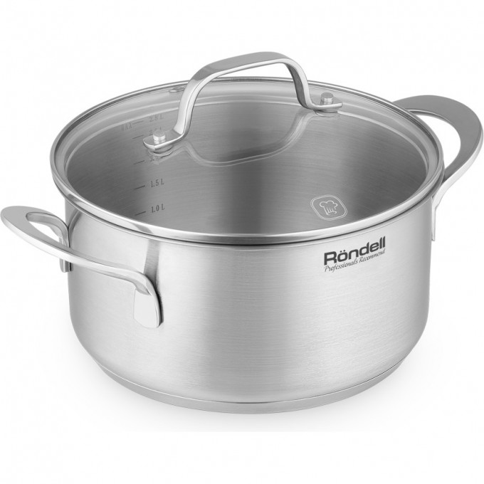 Кастрюля с крышкой RONDELL ASSET 20 см 2,8 л RDS-1706 Кастрюля с крышкой RONDELL ASSET 20 см 2,8 л RDS-1706