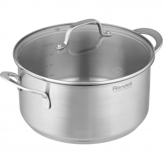 Кастрюля с крышкой RONDELL ASSET 24 см 4,8 л RDS-1707 Кастрюля с крышкой RONDELL ASSET 24 см 4,8 л RDS-1707