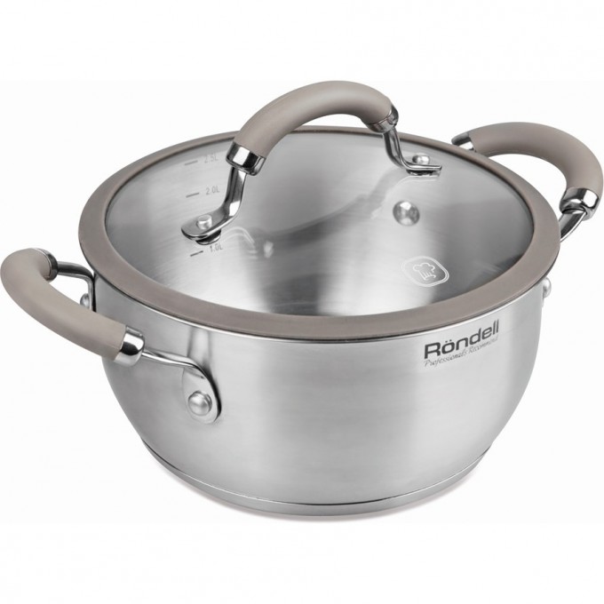 Кастрюля с крышкой RONDELL BALANCE 18 см, 2 л RDS-753 Кастрюля с крышкой RONDELL BALANCE 18 см, 2 л RDS-753
