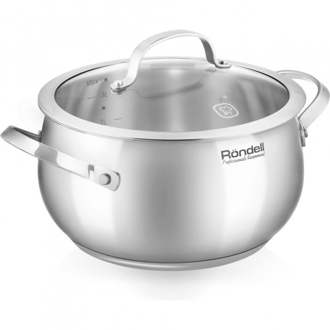 Кастрюля с крышкой RONDELL CALYPSO 20 см 3,8 л RDS-1671 Кастрюля с крышкой RONDELL CALYPSO 20 см 3,8 л RDS-1671