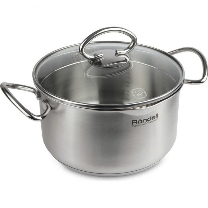 Кастрюля с крышкой RONDELL EDEL 18 см, 2,1 л RDS-990 Кастрюля с крышкой RONDELL EDEL 18 см, 2,1 л RDS-990