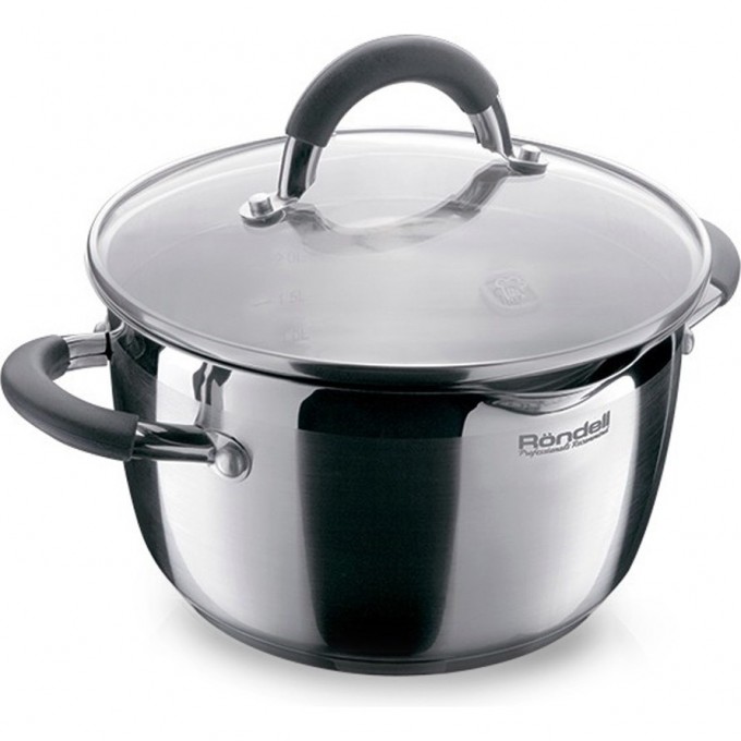 Кастрюля с крышкой RONDELL FLAMME 24 см, 5,7 л RDS-025 Кастрюля с крышкой RONDELL FLAMME 24 см, 5,7 л RDS-025