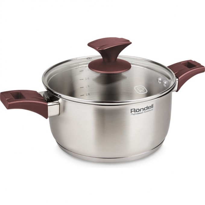 Кастрюля с крышкой RONDELL IMPULSE 18 см, 2 л RDS-1016 Кастрюля с крышкой RONDELL IMPULSE 18 см, 2 л RDS-1016