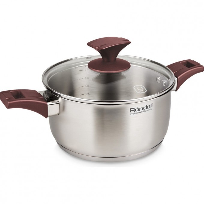 Кастрюля с крышкой RONDELL IMPULSE 24 см, 4,8 л RDS-1018 Кастрюля с крышкой RONDELL IMPULSE 24 см, 4,8 л RDS-1018
