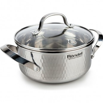Кастрюля с крышкой RONDELL RAINDROPS 18 см, 1,9 л