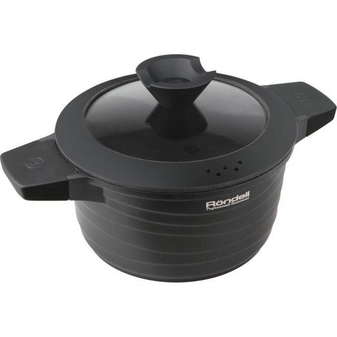 Кастрюля с крышкой RONDELL WALZER 24 см, 4,7 л RDA-766 Кастрюля с крышкой RONDELL WALZER 24 см, 4,7 л RDA-766