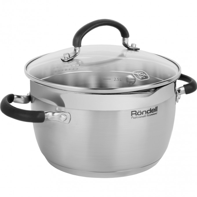 Кастрюля с крышкой RONDELL ZORRO 24 см 5,7 л RDS-1448 Кастрюля с крышкой RONDELL ZORRO 24 см 5,7 л RDS-1448