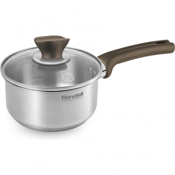 Ковш с крышкой RONDELL ABSOLUTE 14 см, 0,9 л RDS-1164 Ковш с крышкой RONDELL ABSOLUTE 14 см, 0,9 л RDS-1164