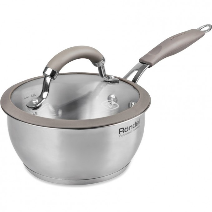 Ковш с крышкой RONDELL BALANCE 16 см, 1,4 л RDS-752 Ковш с крышкой RONDELL BALANCE 16 см, 1,4 л RDS-752