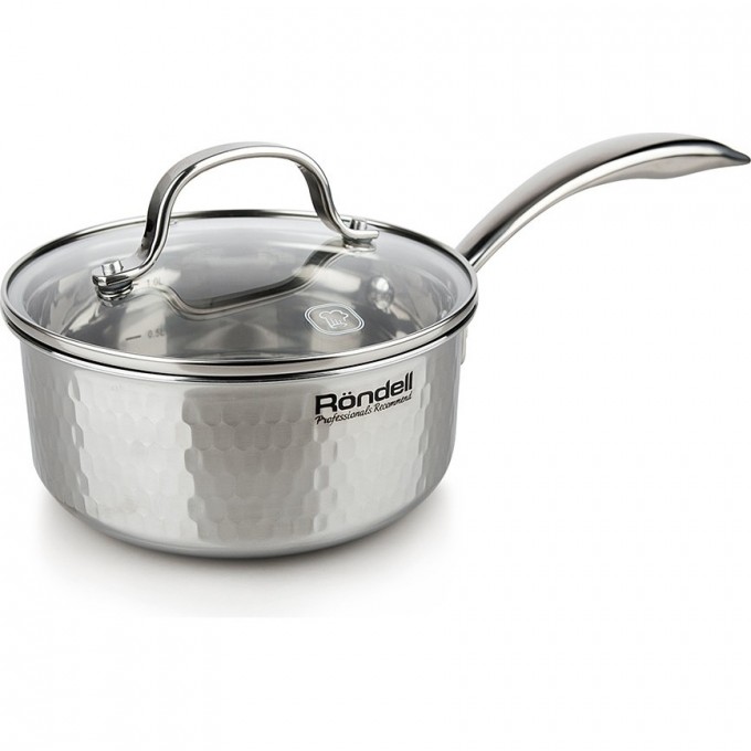Ковш с крышкой RONDELL RAINDROPS 16 см, 1,3 л RDS-826 Ковш с крышкой RONDELL RAINDROPS 16 см, 1,3 л RDS-826