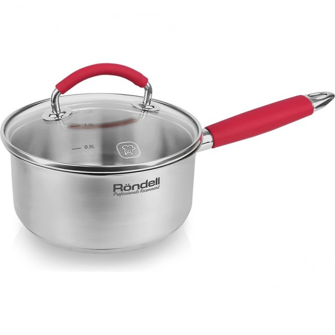 Ковш с крышкой RONDELL SORGE 16 см, 1,3 л RDS-1218 Ковш с крышкой RONDELL SORGE 16 см, 1,3 л RDS-1218
