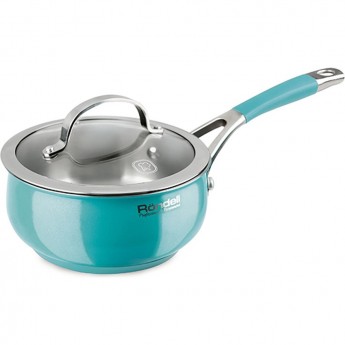 Ковш с крышкой RONDELL TURQUOISE 16 см, 1,5 л