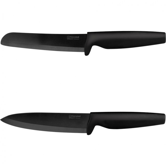 Набор из 2 керамических ножей RONDELL DAMIAN BLACK RD-464 Набор из 2 керамических ножей RONDELL DAMIAN BLACK RD-464