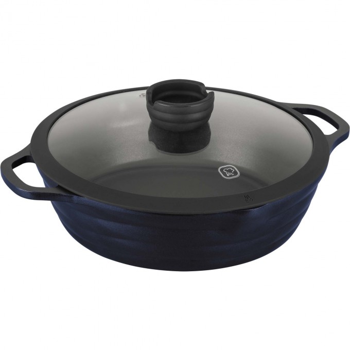 Сотейник с крышкой RONDELL ROYAL BLUE 28х8 см RDA-1547 Сотейник с крышкой RONDELL ROYAL BLUE 28х8 см RDA-1547