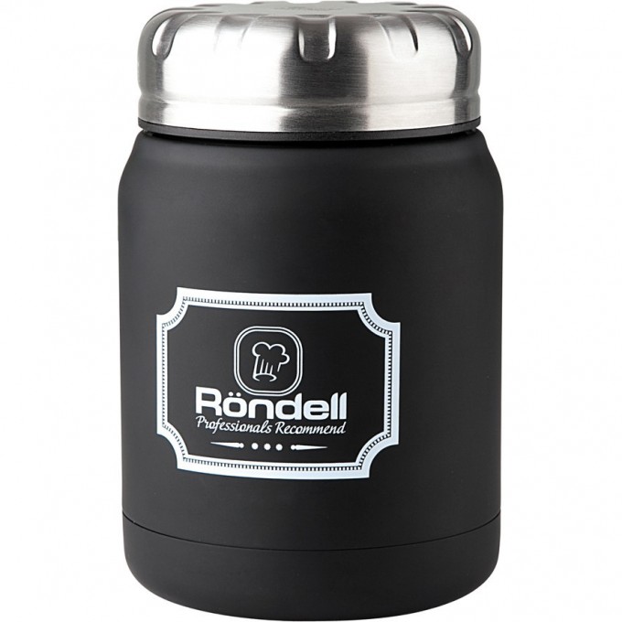 Термос для еды RONDELL BLACK PICNIC 0,5 л RDS-942 Термос для еды RONDELL BLACK PICNIC 0,5 л RDS-942