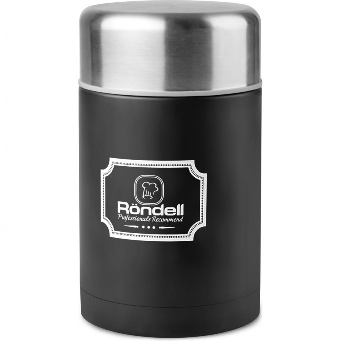 Термос для еды RONDELL PICNIC BLACK 0,8 л с внутренним контейнером 0,35 л RDS-946 Термос для еды RONDELL PICNIC BLACK 0,8 л с внутренним контейнером 0,35 л RDS-946