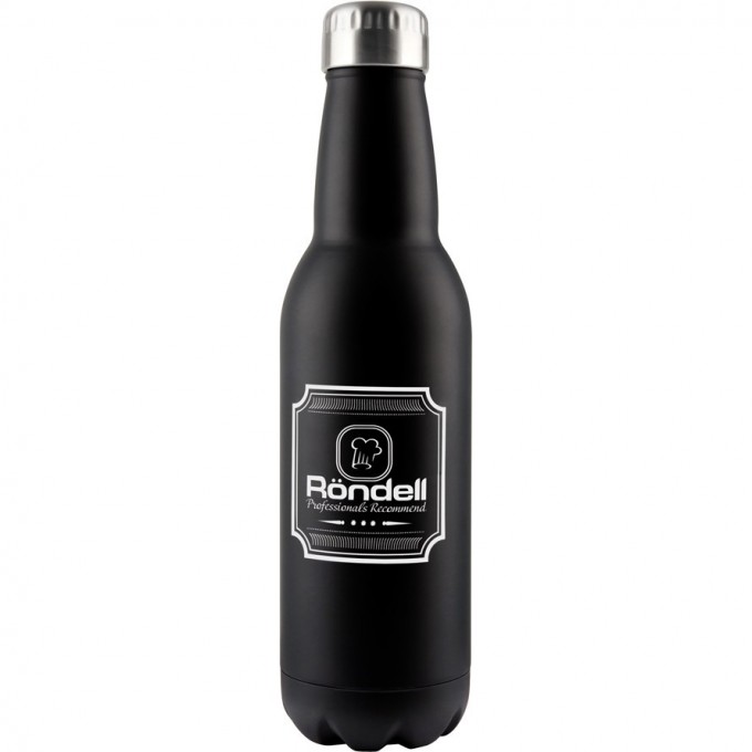 Термос RONDELL BOTTLE BLACK 0,75 л RDS-425 Термос RONDELL BOTTLE BLACK 0,75 л RDS-425